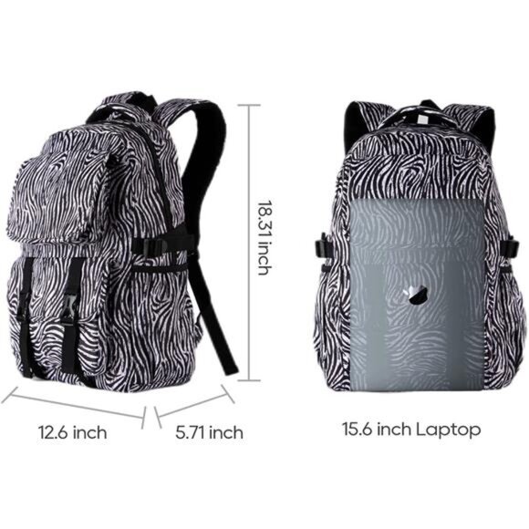 Laptop Backpack Women Lightweight Multi Pocket and 17 inch Carry on Backpack - Picture 2 of 7